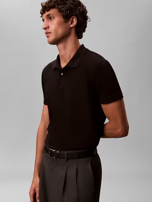 Calvin Klein - Calvin Klein SS SLIM REFINED PIQUE POLO