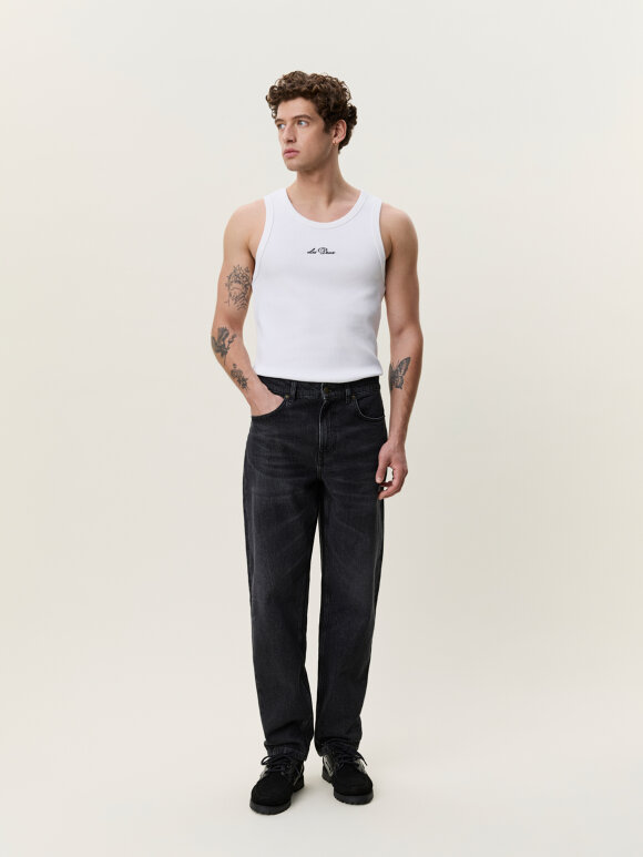 Les Deux Copenhagen - Les Deux RYDER BLACK WASHED DENIM JEANS Les Deux Copenhagen - Les Deux RYDER BLACK WASHED DENIM JEANS