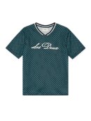LES DEUX KIDS - Les Deux Kids CHECK AOP MESH T SHIRT