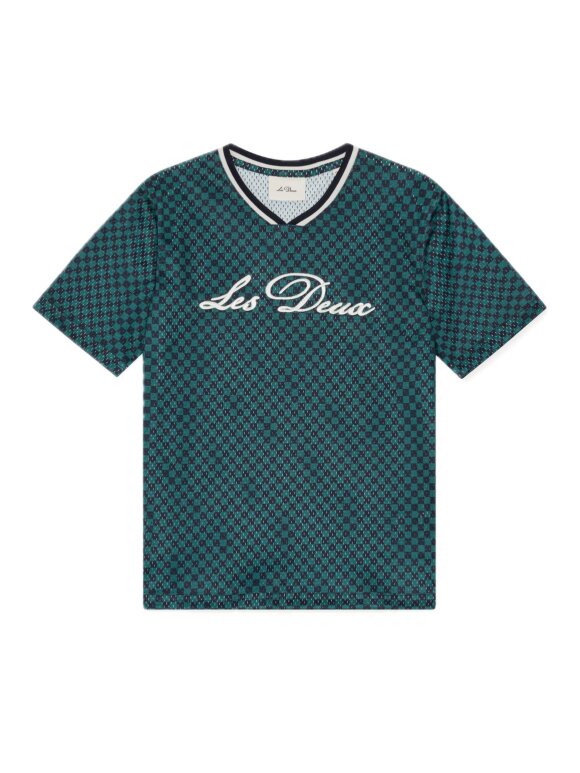 LES DEUX KIDS - Les Deux Kids CHECK AOP MESH T SHIRT