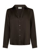 Neo Noir - Neo Noir Hazelle Drapy Satin Shirt Neo Noir - Neo Noir Hazelle Drapy Satin Shirt