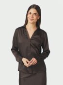 Neo Noir - Neo Noir Hazelle Drapy Satin Shirt Neo Noir - Neo Noir Hazelle Drapy Satin Shirt