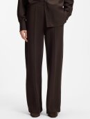 BOSS WOMENSWEAR - BOSS Wide-leg relaxed-fit trousers with Double B logo
