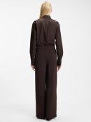 BOSS WOMENSWEAR - BOSS Wide-leg relaxed-fit trousers with Double B logo