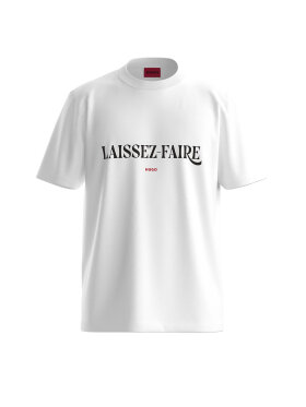 HUGO Relaxed-fit T-shirt in cotton with graphic print