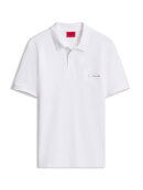 HUGO MENSWEAR - HUGO Polo shirt in cotton piqué with logo detail HUGO MENSWEAR - HUGO Polo shirt in cotton piqué with logo detail