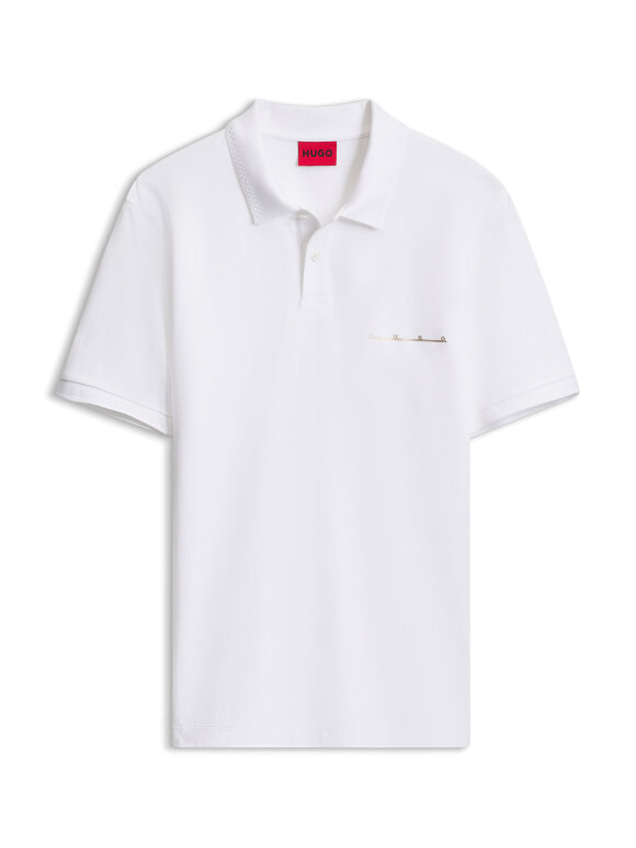 HUGO MENSWEAR - HUGO Polo shirt in cotton piqué with logo detail HUGO MENSWEAR - HUGO Polo shirt in cotton piqué with logo detail