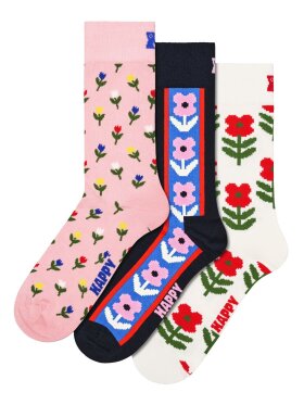 Happy Socks 3-Pack Floral Socks