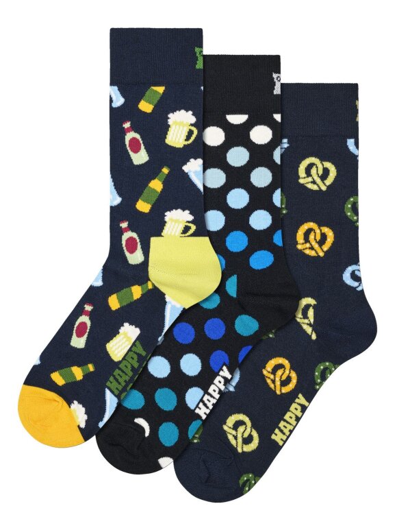 Happy Socks - HS 3-Pack Beer & Pretzel Socks