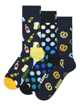 HS 3-Pack Beer & Pretzel Socks