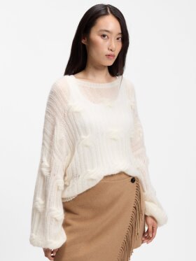 BOSS OVERSIZED-FIT SWEATER WITH CABLE-KNIT STRUCTURE