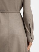 BOSS WOMENSWEAR - BOSS BELTED FLANNEL SHIRT DRESS WITH WOOL AND LINEN BOSS WOMENSWEAR - BOSS BELTED FLANNEL SHIRT DRESS WITH WOOL AND LINEN