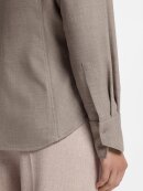 BOSS WOMENSWEAR - BOSS SLIM-FIT BLOUSE IN FLANNEL WITH WOOL AND LINEN
