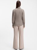 BOSS WOMENSWEAR - BOSS SLIM-FIT BLOUSE IN FLANNEL WITH WOOL AND LINEN