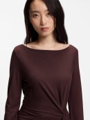 BOSS WOMENSWEAR - BOSS LONG-SLEEVED JERSEY MAXI DRESS WITH TIE WAIST BOSS WOMENSWEAR - BOSS LONG-SLEEVED JERSEY MAXI DRESS WITH TIE WAIST