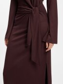 BOSS WOMENSWEAR - BOSS LONG-SLEEVED JERSEY MAXI DRESS WITH TIE WAIST BOSS WOMENSWEAR - BOSS LONG-SLEEVED JERSEY MAXI DRESS WITH TIE WAIST