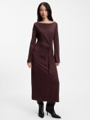 BOSS WOMENSWEAR - BOSS LONG-SLEEVED JERSEY MAXI DRESS WITH TIE WAIST BOSS WOMENSWEAR - BOSS LONG-SLEEVED JERSEY MAXI DRESS WITH TIE WAIST