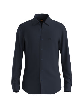 BOSS Men SLIM-FIT SHIRT IN MELANGE COTTON JERSEY