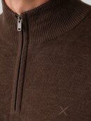 Clean Cut Copenhagen - Clean Cut MERINO HALF ZIP KNIT Clean Cut Copenhagen - Clean Cut MERINO HALF ZIP KNIT