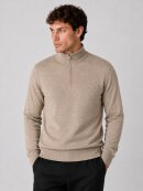 Clean Cut Copenhagen - Clean Cut MERINO HALF ZIP KNIT Clean Cut Copenhagen - Clean Cut MERINO HALF ZIP KNIT