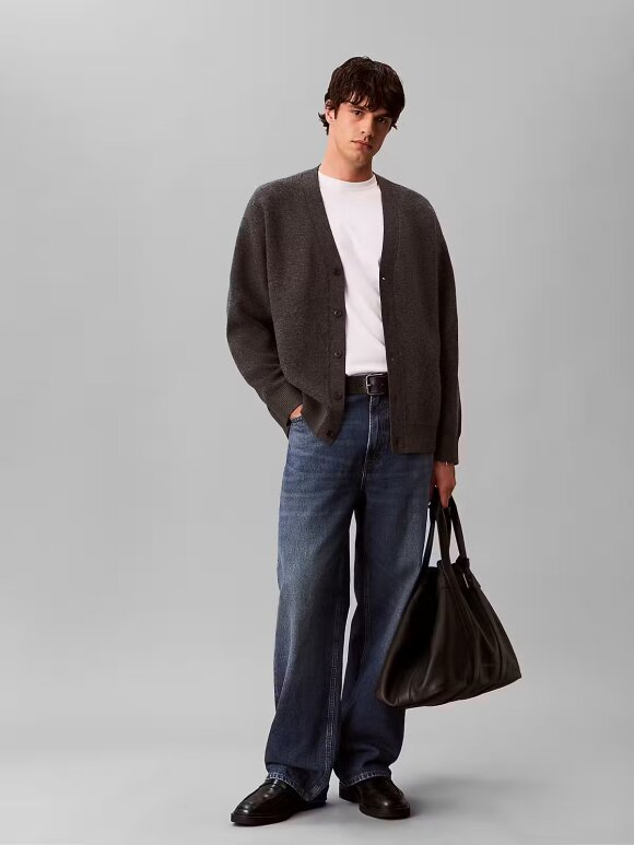 Calvin Klein - CALVIN KLEIN LS LAMBSWOOL BLEND CARDIGAN 12GG