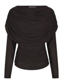 Neo Noir - Neo Noir Lottuna Drapy Mesh Blouse