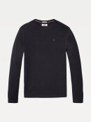 Tommy Hilfiger MENSWEAR - LONG SLEEVED RIBBED ORGANIC COTTON T-SHIRT