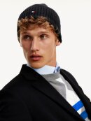 Tommy Hilfiger MENSWEAR - Tommy PIMA COTTON BLEND FLAG EMBROIDERY BEANIE