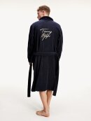 Tommy Hilfiger MENSWEAR - TOMMY FLAG LOGO ORGANIC COTTON TOWELLING BATHROBE