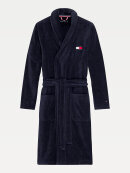 Tommy Hilfiger MENSWEAR - TOMMY FLAG LOGO ORGANIC COTTON TOWELLING BATHROBE