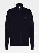 Tommy Hilfiger MENSWEAR - TOMMY COTTON CASHMERE ZIP-THRU CARDIGAN