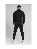 SikSilk Quarter Zip Fade Runner Funnel Neck Track Top