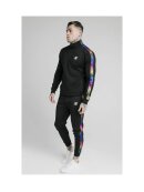 SikSilk Quarter Zip Fade Runner Funnel Neck Track Top