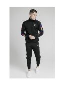 SikSilk Quarter Zip Fade Runner Funnel Neck Track Top