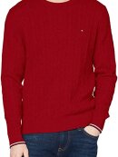 Tommy Hilfiger MENSWEAR - TOMMY CABLE KNIT CREW NECK JUMPER