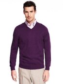 Tommy Hilfiger MENSWEAR - TOMMY PIMA COTTON CASHMERE V-NECK JUMPER