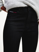 TOMMY WOMENSWEAR - Tommy Hilfiger SYLVIA HIGH RISE SUPER SKINNY BLACK JEANS