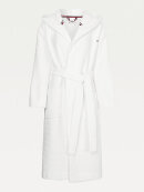 TOMMY WOMENSWEAR - Tommy Hilfiger WAFFLE HOODED BATHROBE