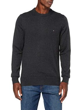 TOMMY HILFIGER  PIMA COTTON CASHMERE CREW NECK JUMPER