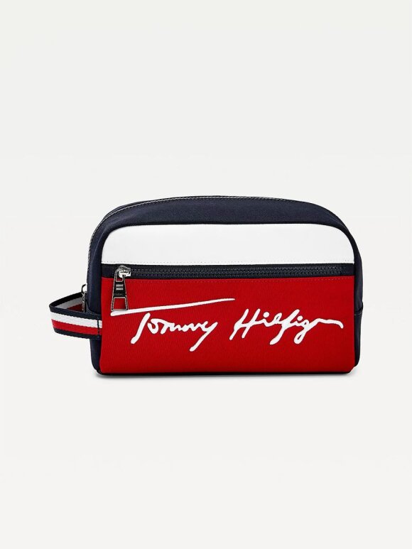 Tommy Hilfiger MENSWEAR - TOMMY SIGNATURE SIDE HANDLE WASH BAG