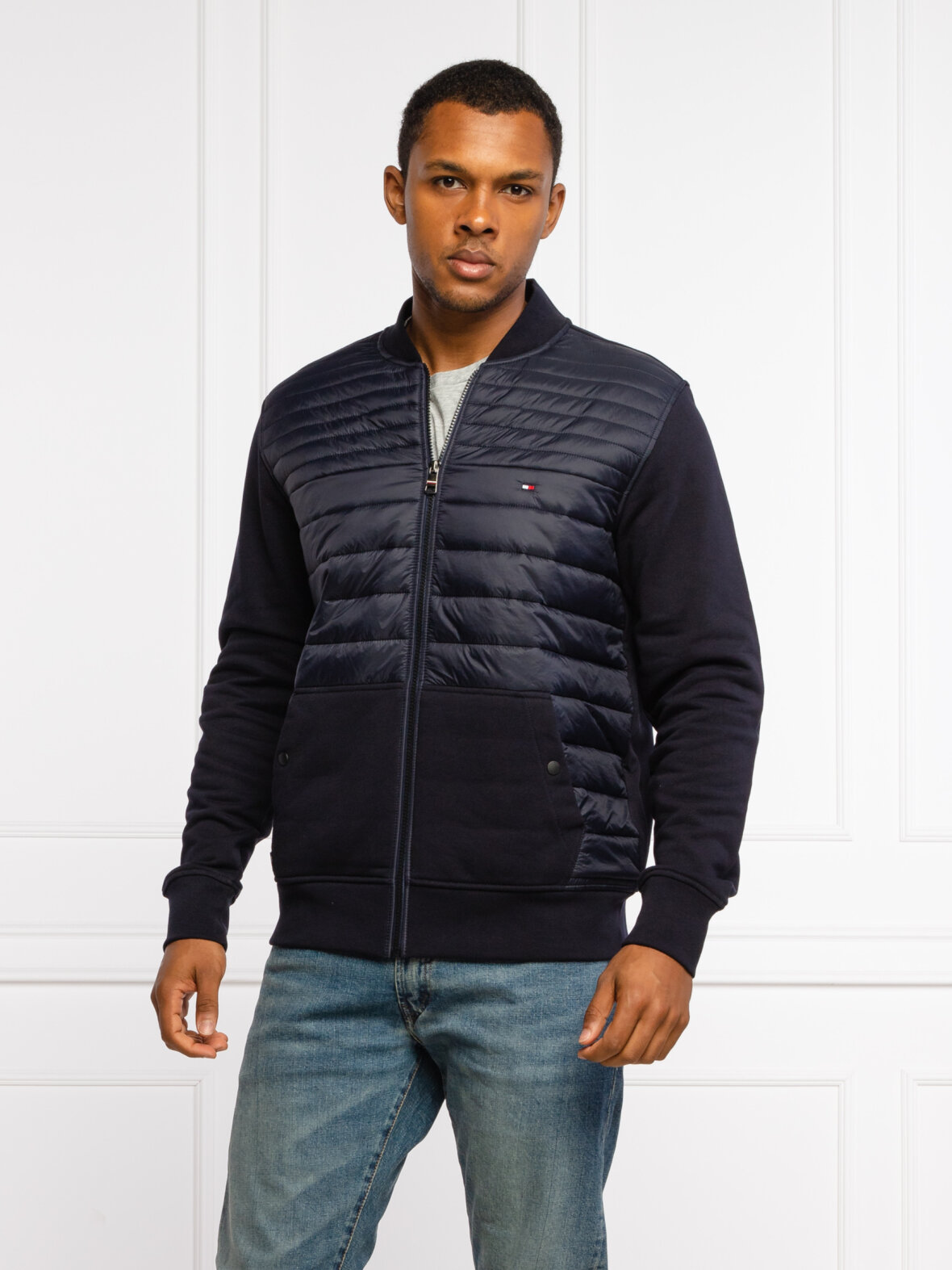 Tommy hilfiger 2025 mixed media baseball