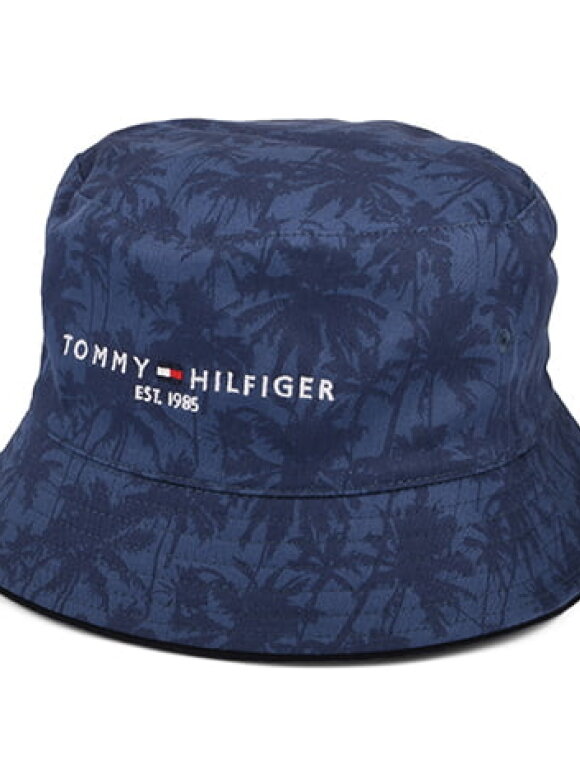 Tommy Hilfiger MENSWEAR - Tommy TH ESTABLISHED REVERSIBLE LOGO BUCKET HAT