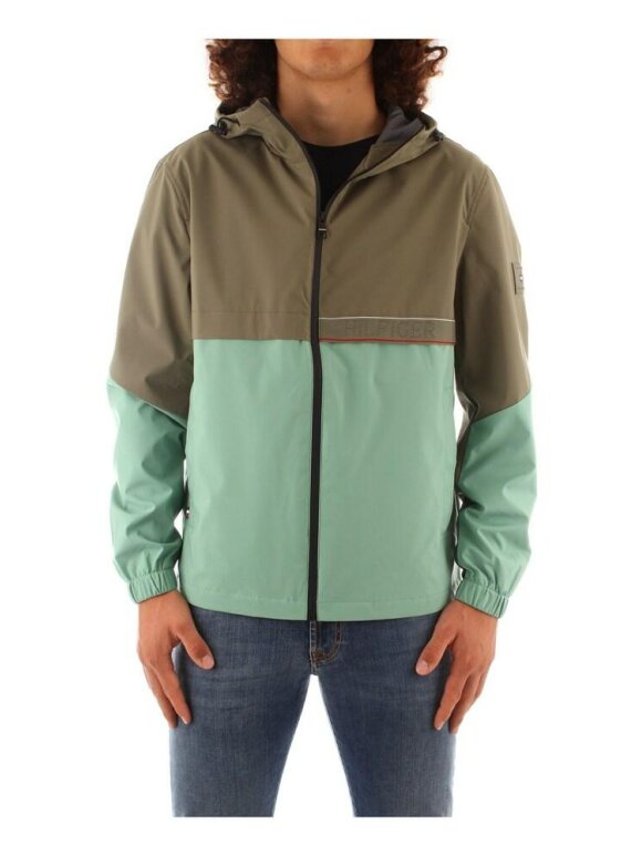 Tommy Hilfiger MENSWEAR - TOMMY  TH TECH COLOUR-BLOCKED HOODED JACKET