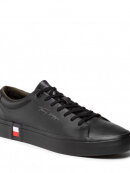 Tommy Hilfiger MENSWEAR - TOMMY MODERN SIGNATURE VULCANISED LEATHER TRAINERS