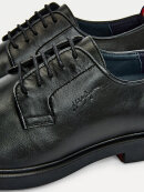 TOMMY ELEVATED SIGNATURE LOGO LACE-UP LEATHER SHOES