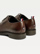 TOMMY ELEVATED SIGNATURE LOGO LACE-UP LEATHER SHOES