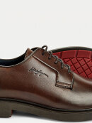 TOMMY ELEVATED SIGNATURE LOGO LACE-UP LEATHER SHOES