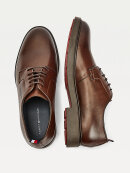 TOMMY ELEVATED SIGNATURE LOGO LACE-UP LEATHER SHOES