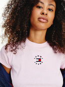 Tommy Hilfiger MENSWEAR - TOMMY LOGO EMBROIDERY CROPPED T-SHIRT
