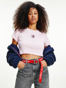 Tommy Hilfiger MENSWEAR - TOMMY LOGO EMBROIDERY CROPPED T-SHIRT